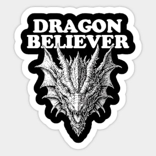 Dragon Believer - Funny Joe Rogan Meme Sticker